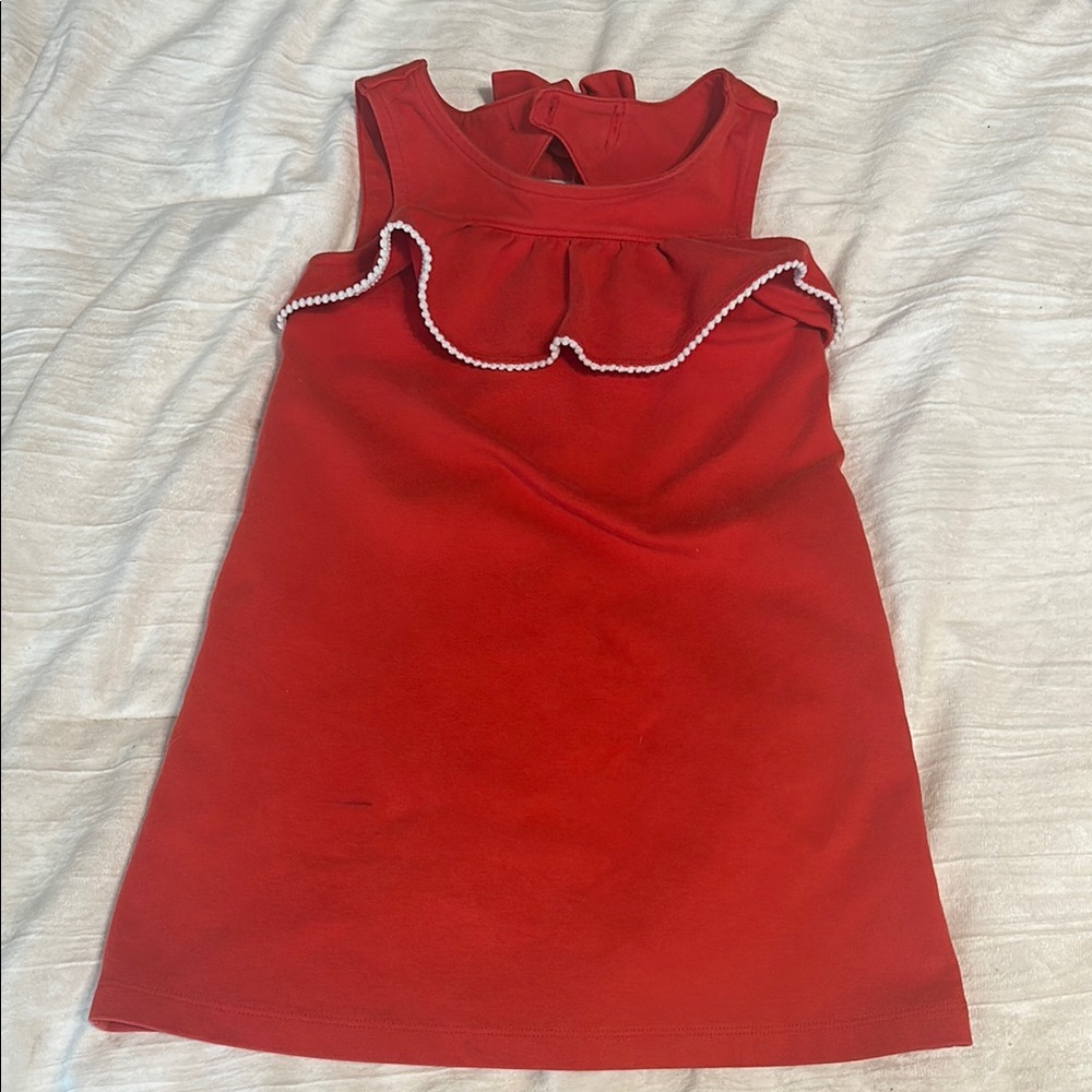 Janie and Jack Red Ruffled Sheath Dress